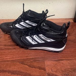 Addias Black And White Baseball Cleats Size 13- Great Condition